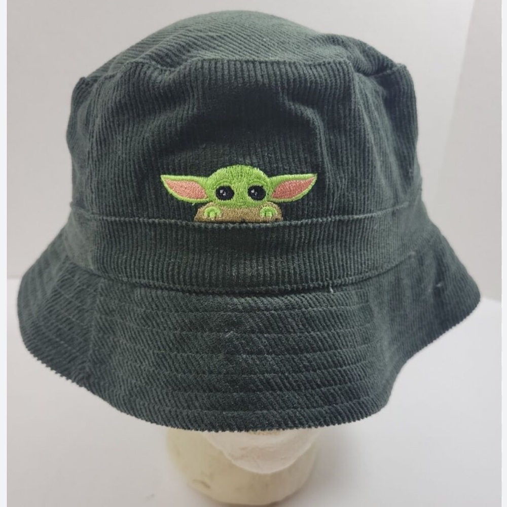 Baby Yoda Bucket Hat Corduroy Star Wars Youth One Size Green